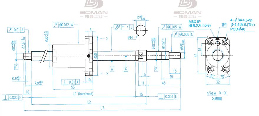 TBI XSVR01210B1DGC5-230-P1 tbi丝杆规格型号