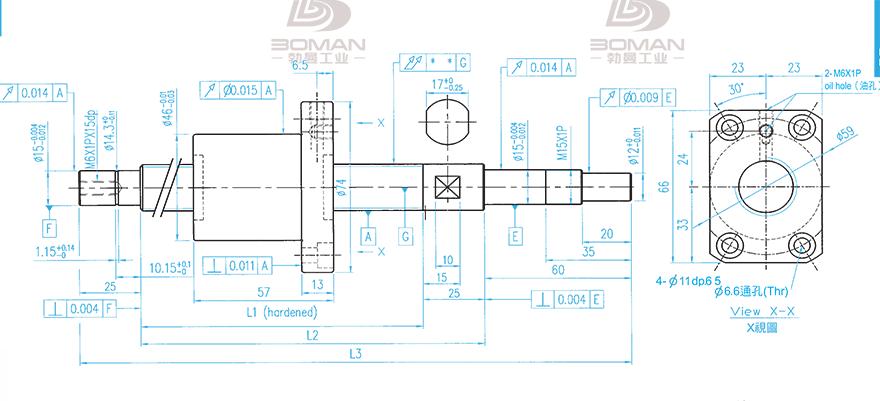TBI XSVR02010B1DGC5-499-P1 tbi丝杆型号表示